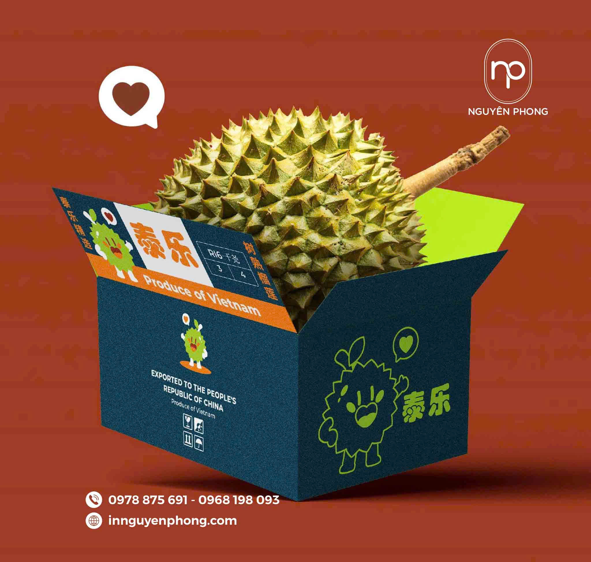 thùng carton đựng trái cây